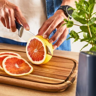 Tefal Кухонний ніж шеф-кухаря Tefal EverSharp, 2предмети, 16.5см, нержавіюча сталь, бакеліт, чорний K297S244 фото