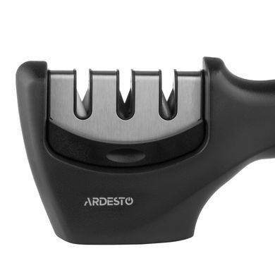 ARDESTO Точилка для ножів Ardesto Gemini, 20.5x5.5x7.5см, вольфрамовий сплав, пластик, чорний AR1920BS фото