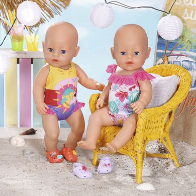 Одежда для куклы BABY BORN - ПРАЗДНИЧНЫЙ КУПАЛЬНИК S2 (на 43 cm, c уточкой) 828281-1 фото