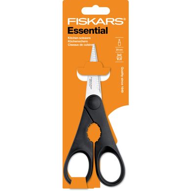 Ножницы кухонные Fiskars Essential с открывашкой для бутылок 1023820 фото