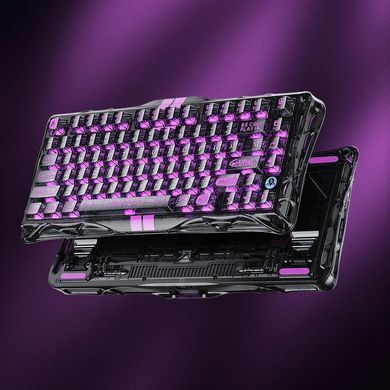 GravaStar Клавиатура механическая Mercury V75 Lite 75keys, Blackcore, USB-A, Transparent Black GSV75LITE_XTAL_BLK фото