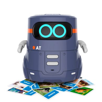Розумний робот з сенсорним керуванням та навчальними картками - AT-ROBOT 2 (темно-фіолетовий, озвуч.укр) AT002-02-UKR фото