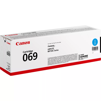Картридж Canon 069 MF752Cdw/MF754Cdw/LBP673Cdw Cyan (1900 стр) 5093C002 фото