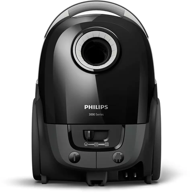 Пилосос Philips мішковий 3000 series, 900Вт, 3л, НЕРА, чорний XD3112/09 фото