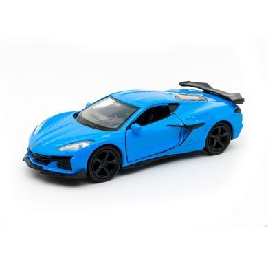 Автомодель - CHEVROLET CORVETTE Z06 2023 (оранжевый, светло-голубой) 250383W фото