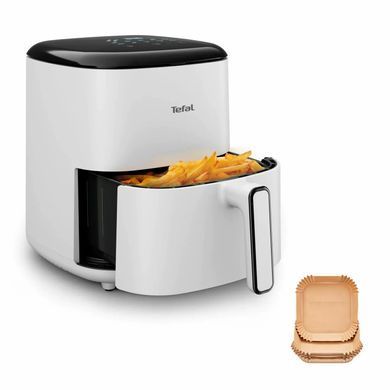 Tefal Tefal air fryer Easy Fry Max, 1500W, bowl-5l, sensor control, plastic, white EY245GE0 фото