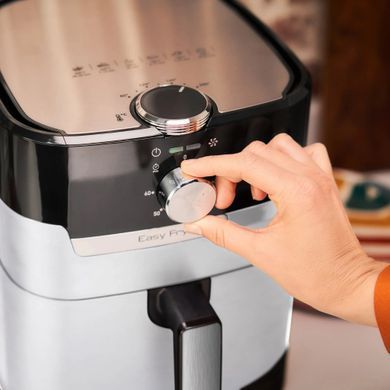 Tefal Мультипіч EasyFry&Grill, 1550Вт, чаша-4.2л, механическое управл, до 200&deg;C, пластик, черный-светло-серый EY501A10 фото