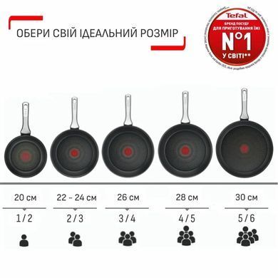 Tefal Tefal Frying Pan, Expertise, 20cm, aluminum, bakelite, black G3210232 фото