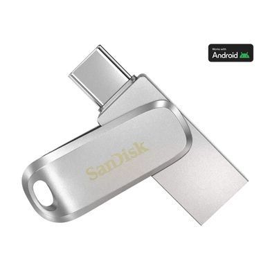 SanDisk Накопичувач 512GB USB 3.1 Type-A + Type-C Dual Drive Luxe Срібний SDDDC4-512G-G46 фото