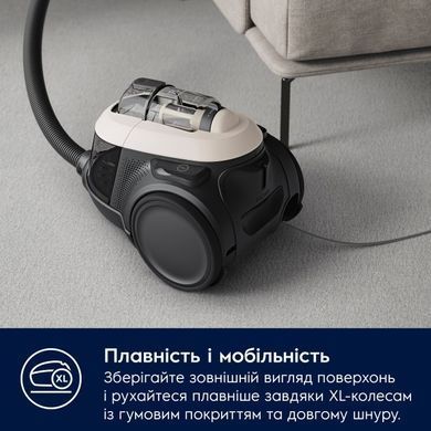 Electrolux Пылесос контейнерный, 700Вт, конт пыль -1,6л, HEPA13, 6 насадок, белый EL61H4SW фото