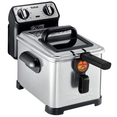 Tefal Фритюрниця Filtra Pro, 2400Вт, ємність-3л, механічне керув., від 150&deg;C до 190&deg;C нержавіюча сталь, чорний FR510170 фото