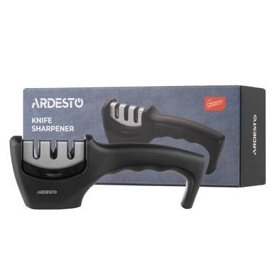 ARDESTO Точилка для ножів Ardesto Gemini, 20.5x5.5x7.5см, вольфрамовий сплав, пластик, чорний AR1920BS фото