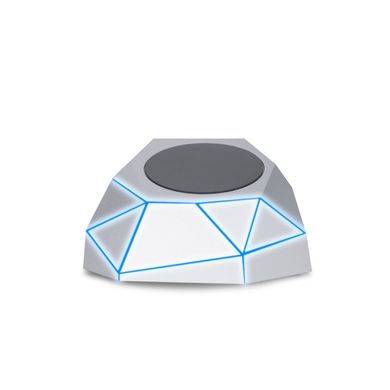 Бездрот.зарядн. пристрій для моб.тел XOOPAR - GEO DOCK(срібл.,син.LED,microUSB-каб.для живл. від USB XP61063.12BL фото