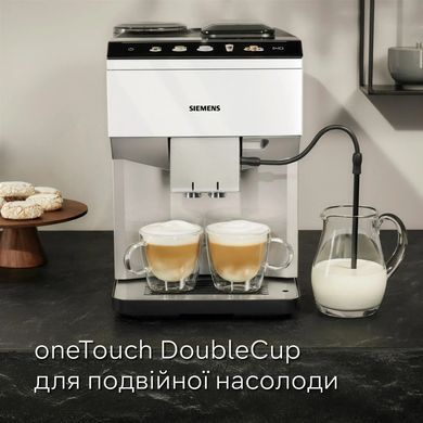 Siemens Кавомашина 1.9л, зерно + мелена, автомат.капучинатор, авторецептів - 10, білий TP515R02 фото