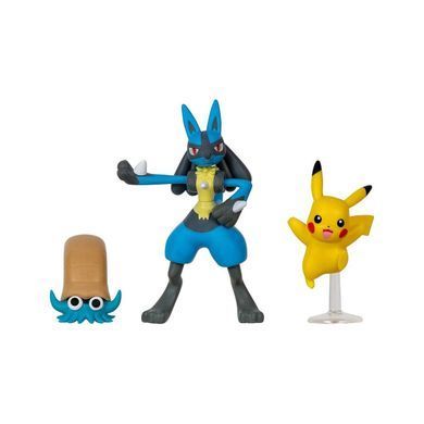 Набір ігрових фігурок POKEMON W17 - ОМАНАЙТ, ПІКАЧУ, ЛУКАРІО PKW3054 фото