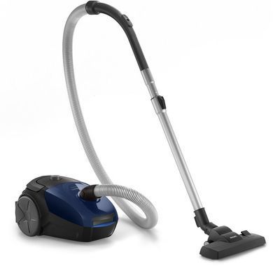 Philips Пылесос мешковой PowerGO, 750Вт, 3л, НЕРА, синий FC8240/09 фото