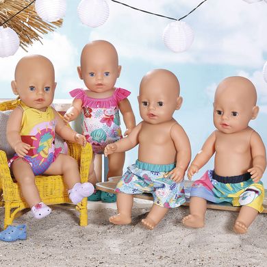 Одежда для куклы BABY BORN - ПРАЗДНИЧНЫЙ КУПАЛЬНИК S2 (на 43 cm, c уточкой) 828281-1 фото