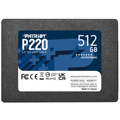 Patriot Накопитель SSD 2.5" 512GB SATA P220 P220S512G25 фото