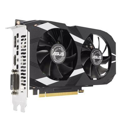 ASUS Видеокарта GeForce RTX 3050 6GB GDDR6 DUAL OC DUAL-RTX3050-O6G 90YV0K60-M0NA00 фото