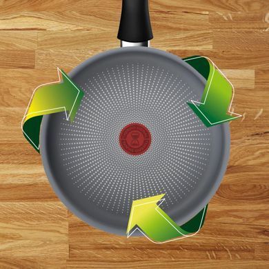 Tefal Сотейник Halo, 24см, з кришкою, алюміній, бакеліт, скло, сірий C3123253 фото