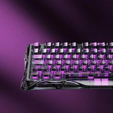 GravaStar Клавиатура механическая Mercury V75 Lite 75keys, Blackcore, USB-A, Transparent Black GSV75LITE_XTAL_BLK фото
