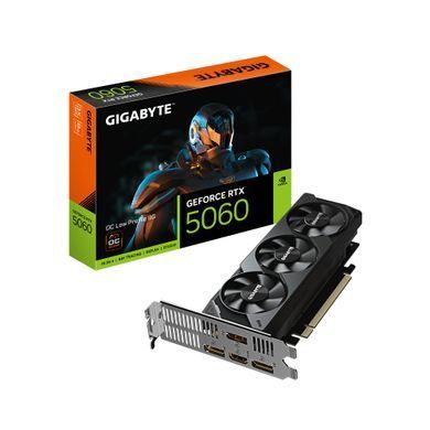Gigabyte Видеокарта GeForce RTX 5060 8GB GDDR7 OC Low Profile GV-N5060OC-8GL фото