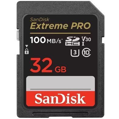 SanDisk Карта памяти SD 32GB C10 UHS-I U3 R100/W90MB/s Extreme Pro V30 SDSDXXO-032G-GN4IN фото