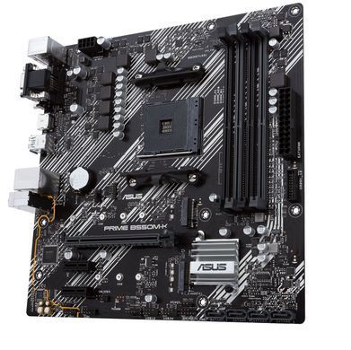 ASUS Материнcька плата PRIME B550M-K sAM4 B550 4xDDR4 M.2 HDMI DVI D-Sub mATX 90MB14V0-M0EAY0 фото