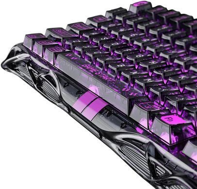 GravaStar Клавиатура механическая Mercury V75 Lite 75keys, Blackcore, USB-A, Transparent Black GSV75LITE_XTAL_BLK фото