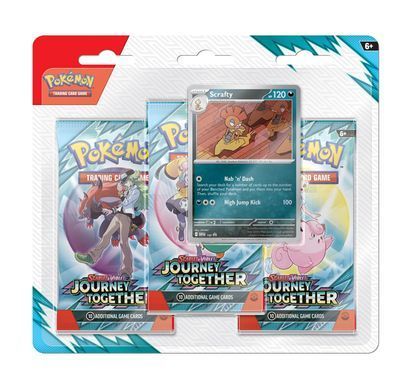 Pokemon TCG Коллекционная карточная игра Pokemon: Scarlet & Violet - Journey Together - 3 Pack Blister 196214108363 фото