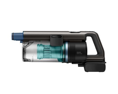 Philips Пилосос безпровідний Complete Series 8000, вологе прибирання, конт пил -0.6л, автон. робота до 80хв, чорно-блакитний XC8157/01 фото
