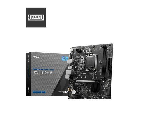 MSI Материнcька плата PRO H610M-E s1700 H610 2xDDR5 HDMI D-Sub mATX 911-7D48-075 фото