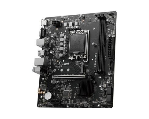 MSI Материнcька плата PRO H610M-E s1700 H610 2xDDR5 HDMI D-Sub mATX 911-7D48-075 фото