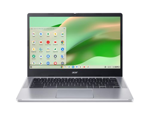 Acer Ноутбук Chromebook CB314-4H 14" FHD IPS, Intel C N100, 8GB, F128GB, UMA, ChromeOS, сріблястий NX.KNBEU.001 фото