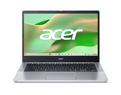 Acer Ноутбук Chromebook CB314-4H 14" FHD IPS, Intel C N100, 8GB, F128GB, UMA, ChromeOS, сріблястий NX.KNBEU.001 фото