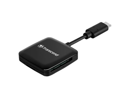 Кардридер Transcend USB 3.2 Gen 1 Type-C SD/microSD Black TS-RDC3 фото