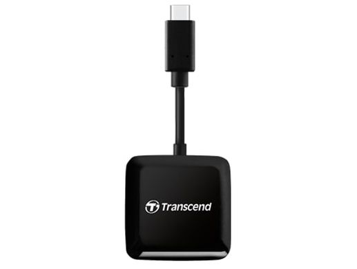 Кардридер Transcend USB 3.2 Gen 1 Type-C SD/microSD Black TS-RDC3 фото