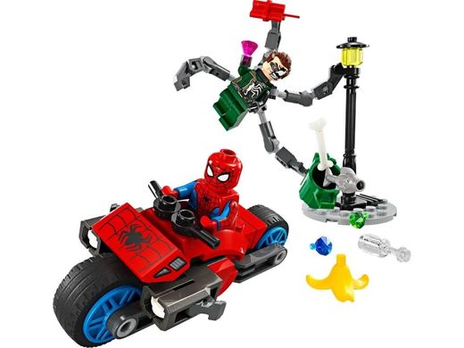 LEGO Конструктор Marvel Погоня на мотоциклах Людина-Павук vs. Доктор Восьминіг 76275 фото