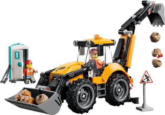 LEGO Конструктор LEGO City Жовтий екскаватор-навантажувач 60480 фото