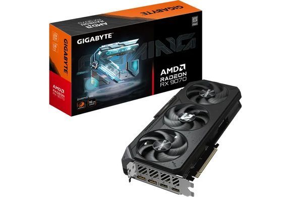 Gigabyte Відеокарта GIGABYTE Radeon RX 9070 16GB GDDR6 GAMING GV-R9070GAMING-16GD фото