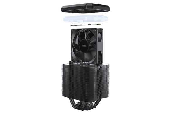 2E Gaming Процесорний кулер Air Cool ACM90D4 ARGB, LGA1700, 2011, 1366, 1200, 115x, AM5, AM4, AM3, 4pin PWM, TDP 180W 2E-ACM90D4 фото