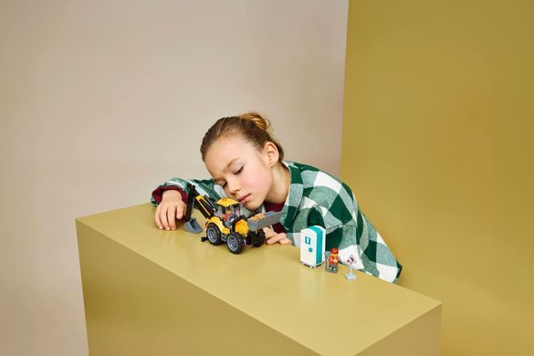 LEGO Конструктор LEGO City Жовтий екскаватор-навантажувач 60480 фото