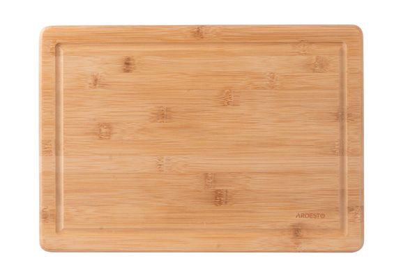 Дошка кухонна Ardesto Midori з жолобом, 35.5*25*1.5 см, бамбук AR1435BG фото