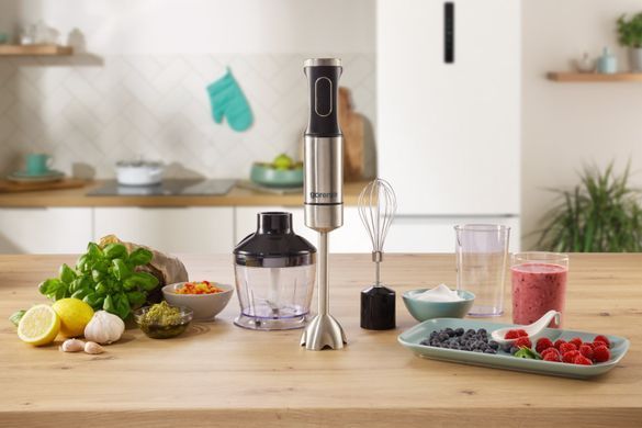 Gorenje Блендер заглибний 1000Вт, 3в1, чаша-600мл, нерж