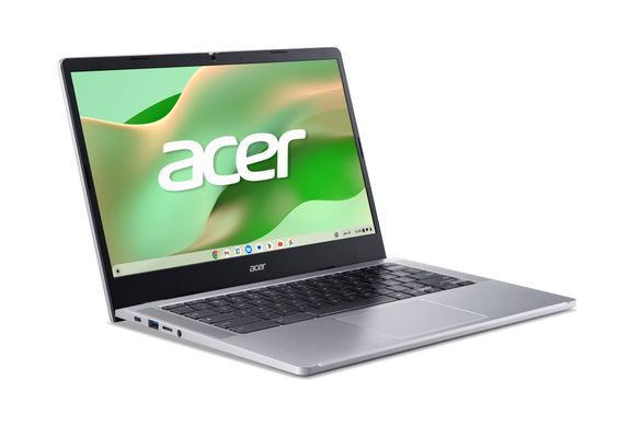 Acer Ноутбук Chromebook CB314-4H 14" FHD IPS, Intel C N100, 8GB, F128GB, UMA, ChromeOS, серебристый NX.KNBEU.001 фото