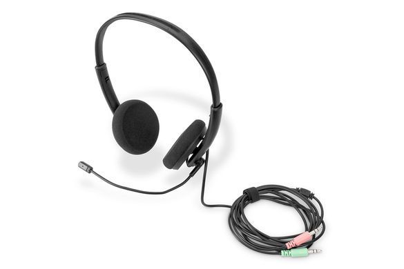 Digitus Гарнитура Stereo Headset, 1.95m cable, 2x3.5mm AUX DA-12202 фото
