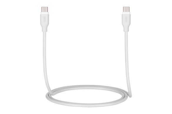 2E Кабель USB-C - USB-C Glow 60W 1m White 2E-CCCC-WH фото