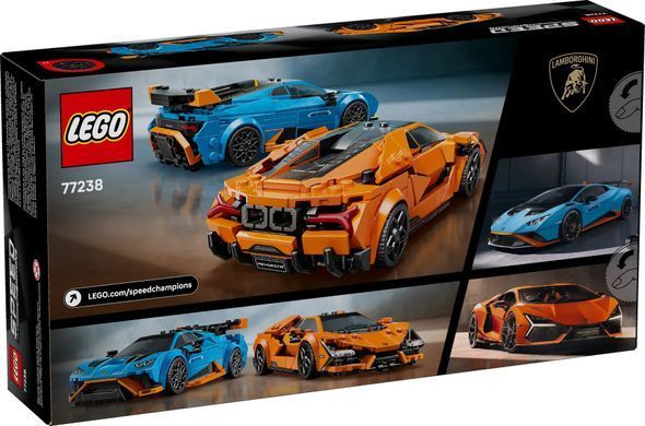LEGO Конструктор Speed Champions Lamborghini Revuelto и Huracan STO 77238 фото