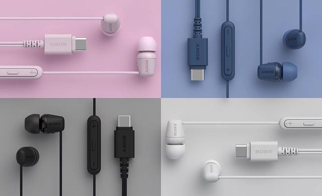 Sony Наушники In-ear IER-EX15C USB-C, Mic, Розовый IEREX15CP.E фото