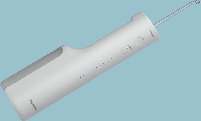 Panasonic Іригатор Panasonic портативний, чаша 200 мл, Li-ion аккум. в компл., 2 насадки, білий EW-DJ66-W321 фото